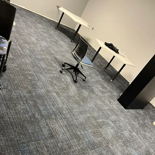 commercial patterned carpet installation